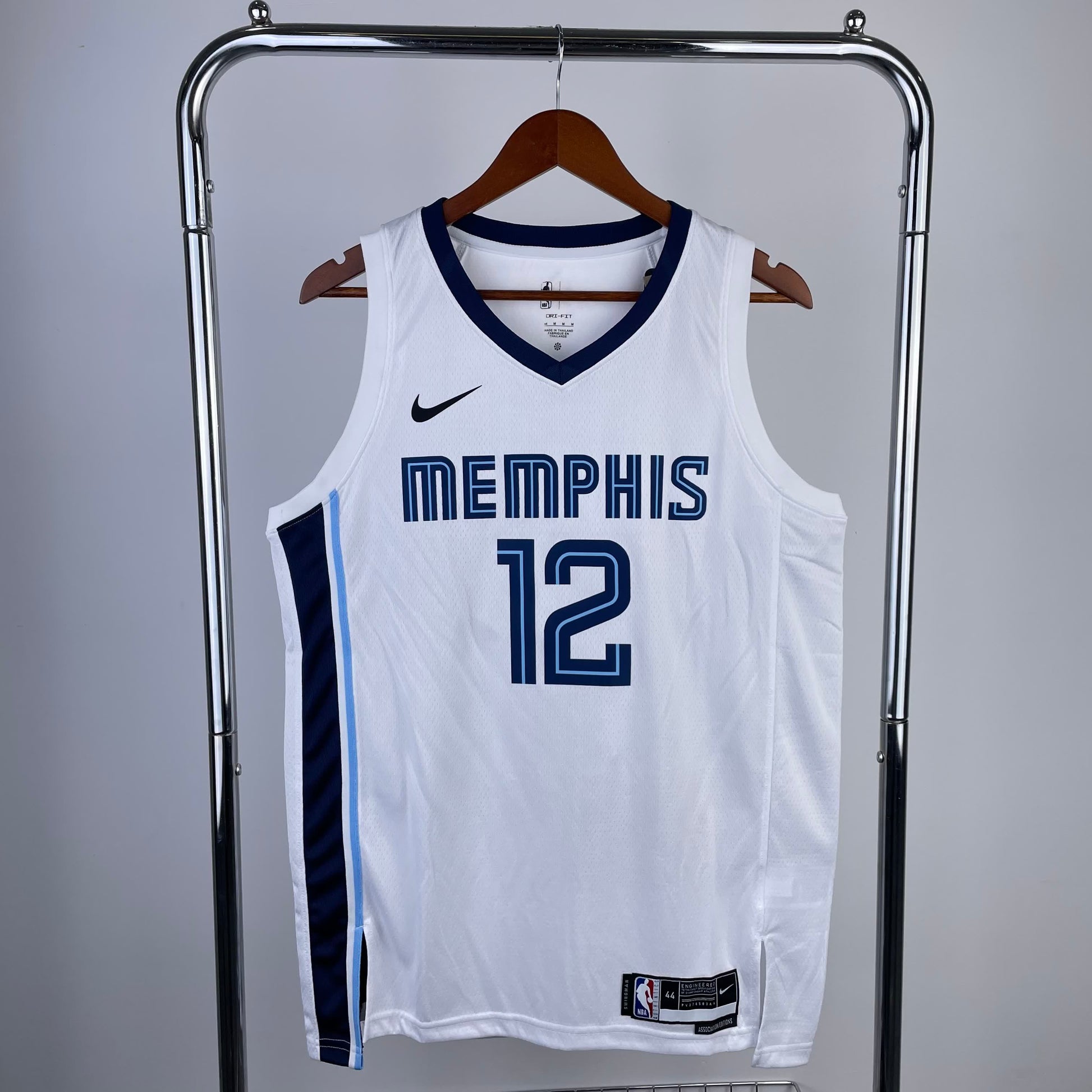 23 Season Grizzlies White 12 # Morant