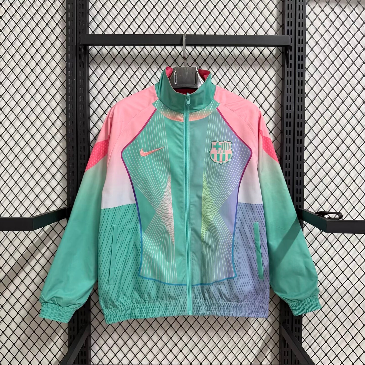 2025/26 Barcelona Pink Special Edition Windbreaker S-3XL