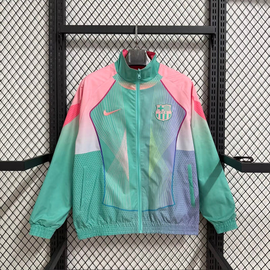 2025/26 Barcelona Pink Special Edition Windbreaker S-3XL
