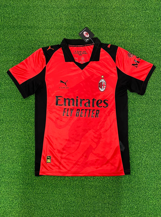 2025/26 AC Milan 4th home dark red goalkeeper soccer jersey S-4XL