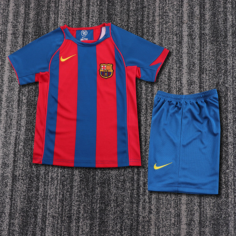 Retro Kids 2004/05 Barcelona Home&amp;Size16~286