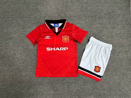 Retro Kids 94/96 Manchester United home size: 16-28