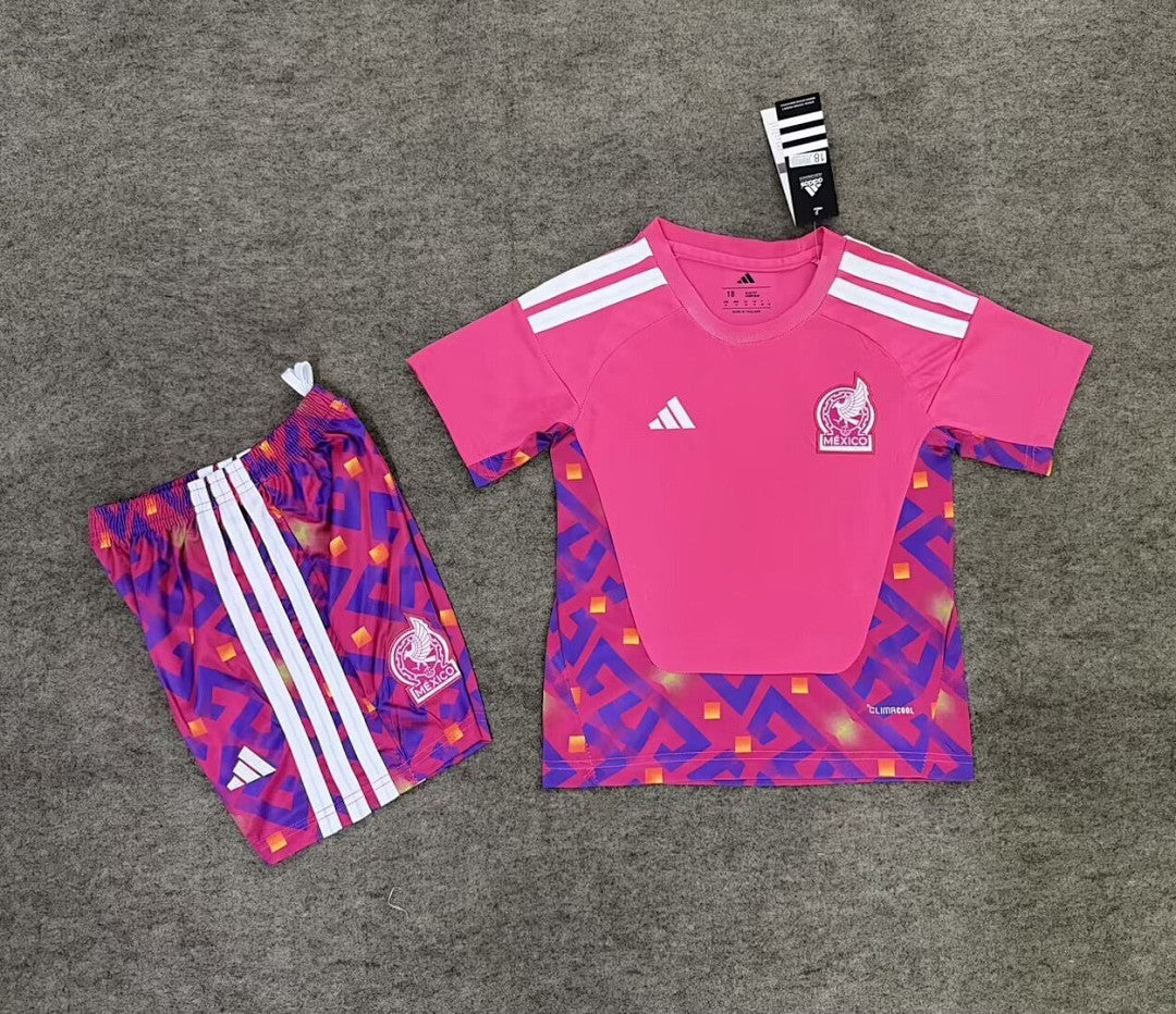 /27 Kids Mexico Goalkeeper Pink &amp; Size 16-282