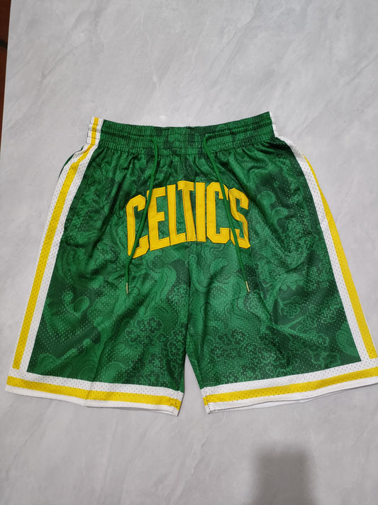 Celtics Year of the Tiger Green Pocket Shorts