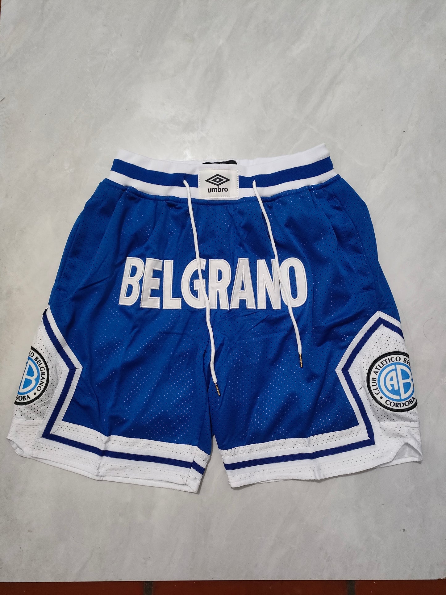 Belgrano Color Blue Pocket JUST DON Shorts S-XXL