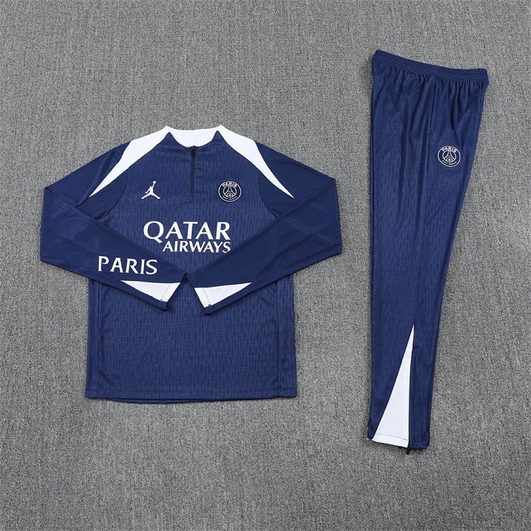 /26 Jordan PSG Royal Blue Half Pull Training Suit (Adults&amp;Kids)7