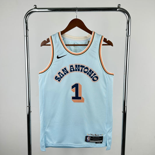 25th season Spurs City Edition 1#Wembanyama S-XXL