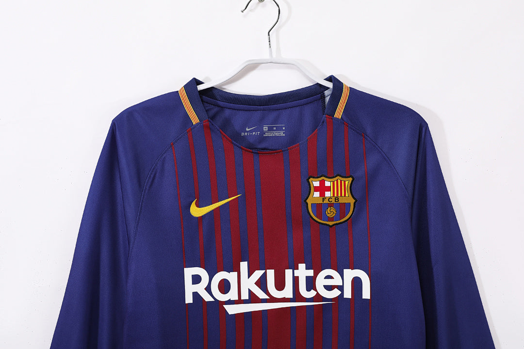 Retro 2017/18 Barcelona home long-sleeved shirt S-XXL6