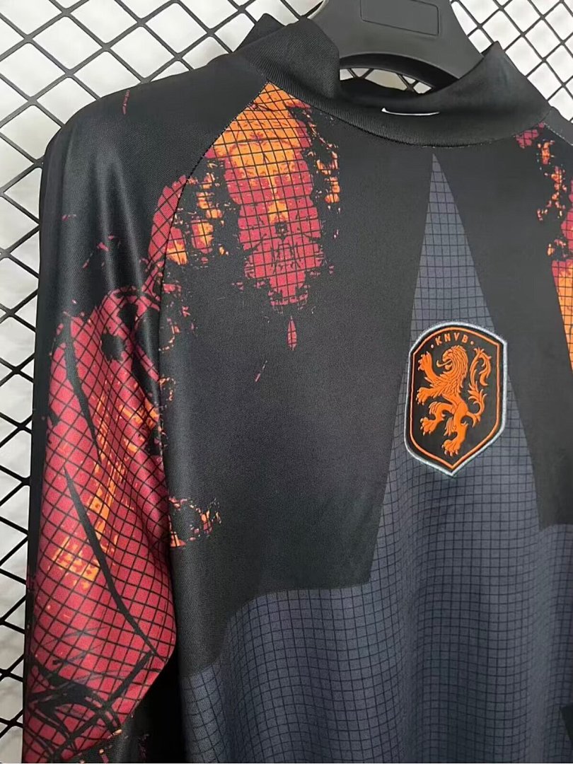 /26 Hollywood #Netherlands Goalkeeper Long Sleeve Yupoo Soccer Jerseys S-XXL3