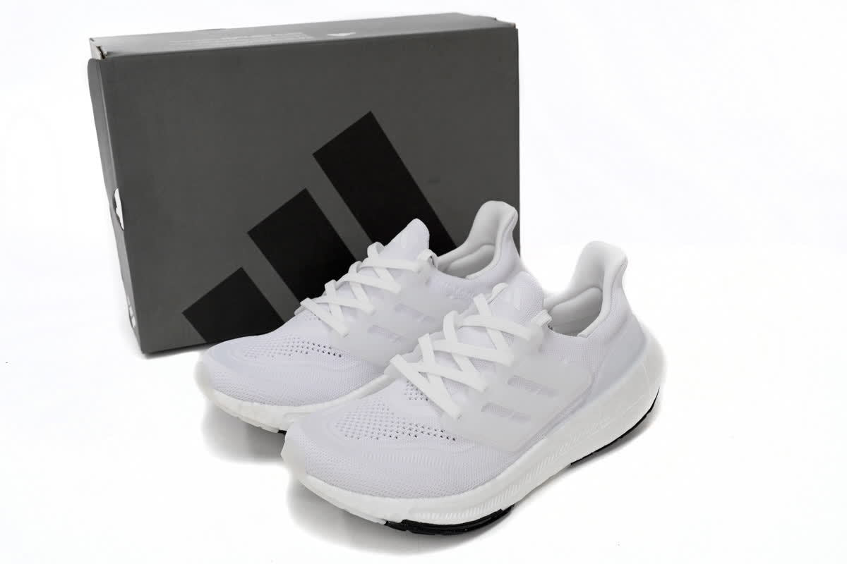 Full White 8851-3 Adidas Ultra Boost 2023 LIGHT Black And White Size # 36- # 48 (with 46.5)