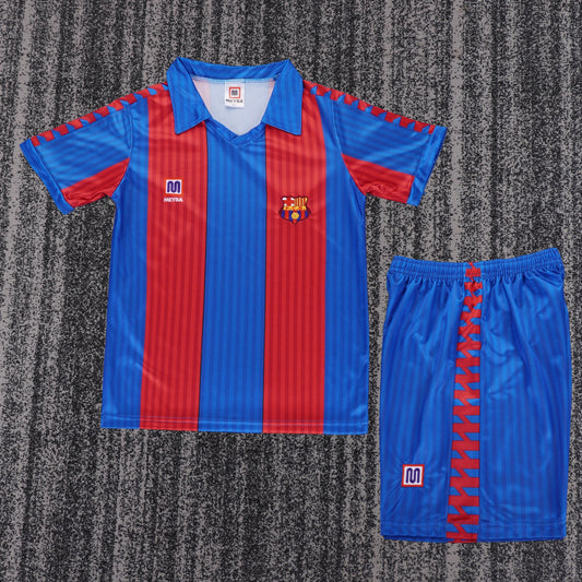 Retro Kids 1989/92 Barcelona home football shirt&amp;Size16-28