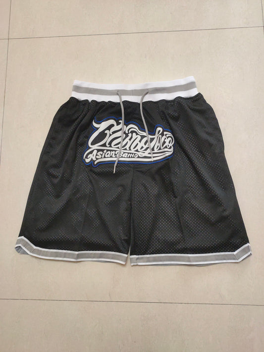 North Carolina Black Vintage Sports Blue Trendy Pocket Shorts
