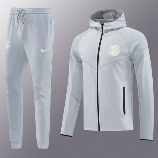 25/26 Barcelona Grey Hoodie Set S-2XL