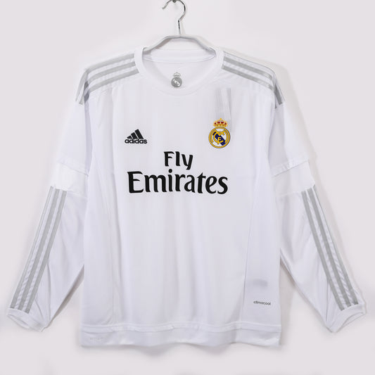 Retro 2015/16 Real Madrid home long-sleeved shirt S-XXL