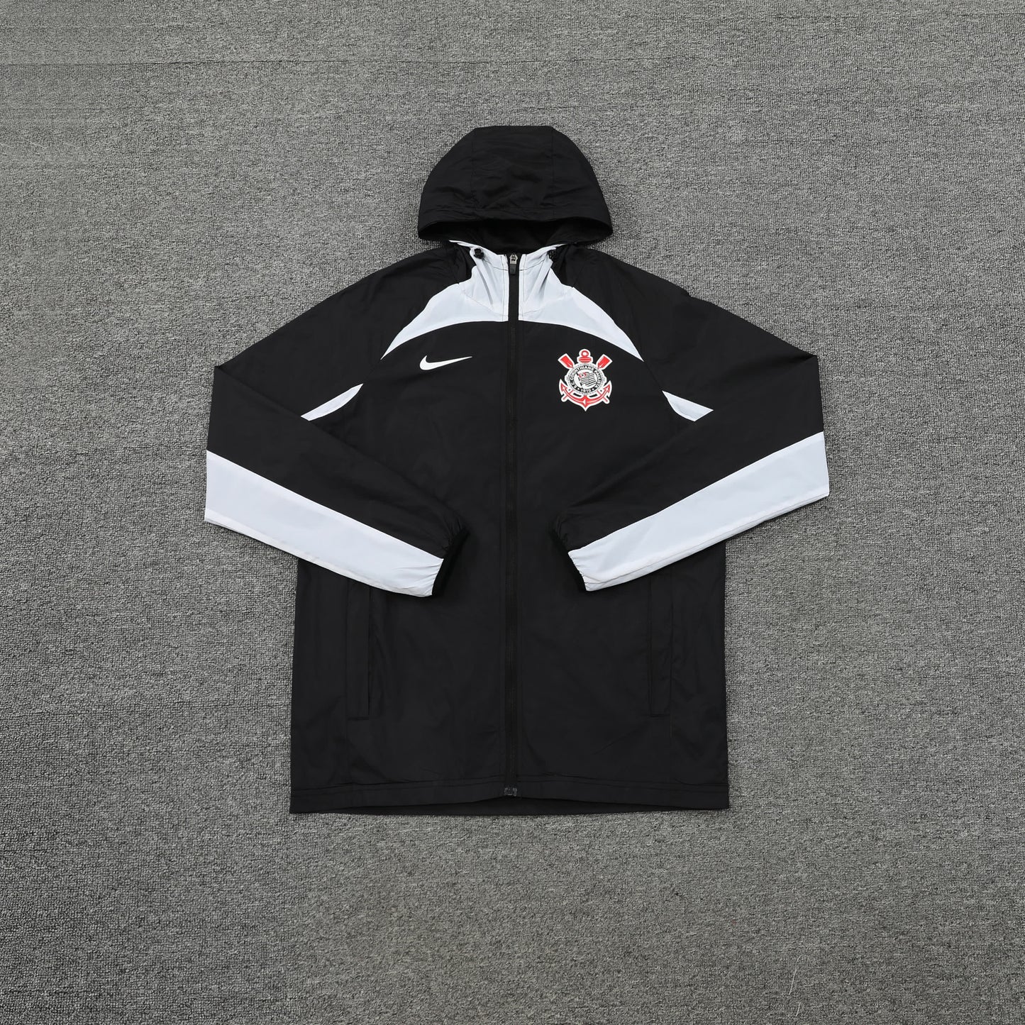 22 Corinthian black windbreaker