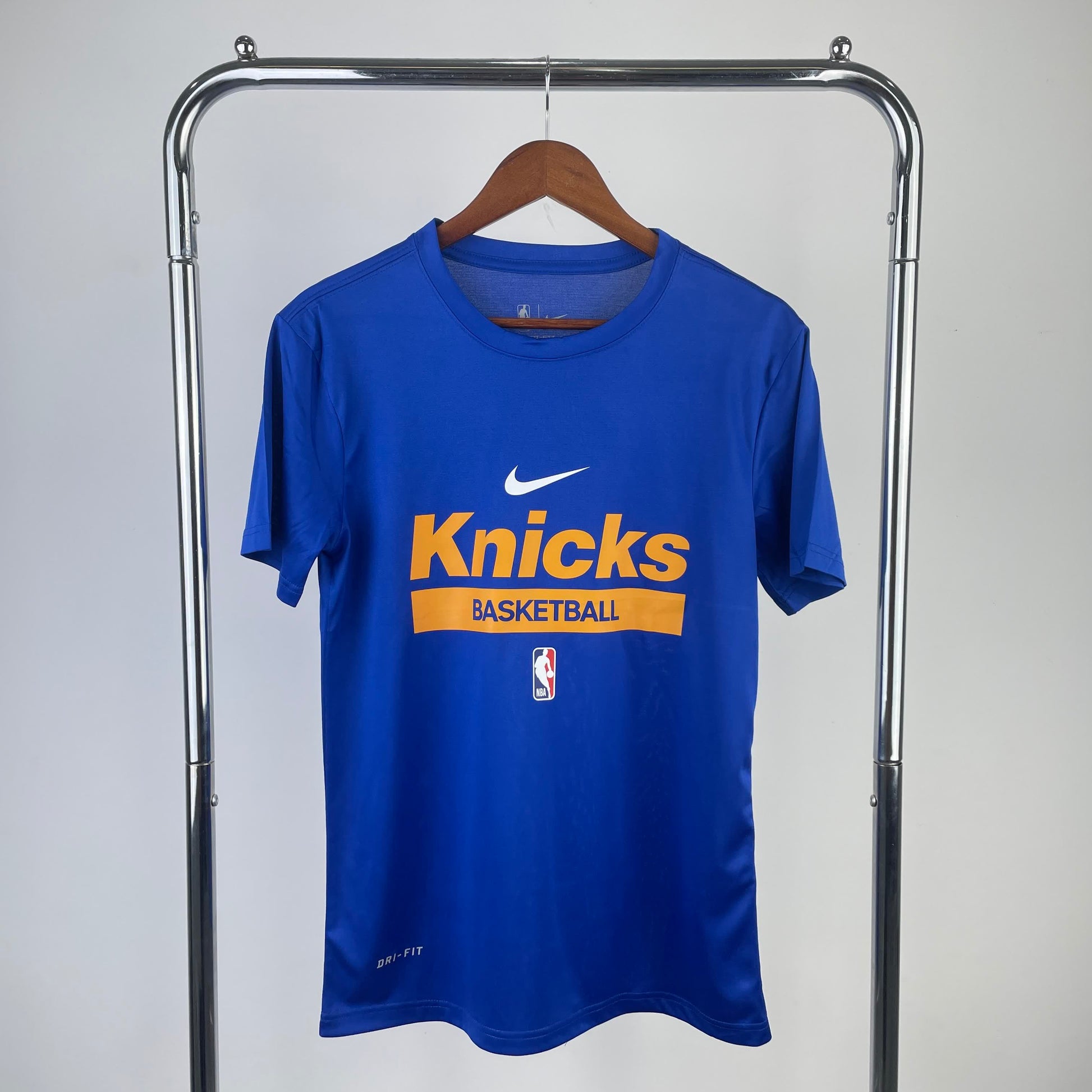 23 Season Knicks Blue Training Quick Dried T-shirt Short Sleeve