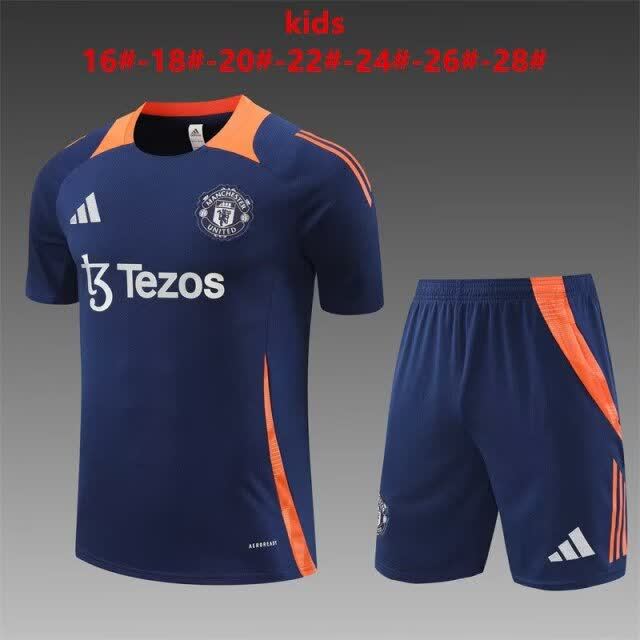 24/25 Kids Manchester United Royal Blue Size16-28